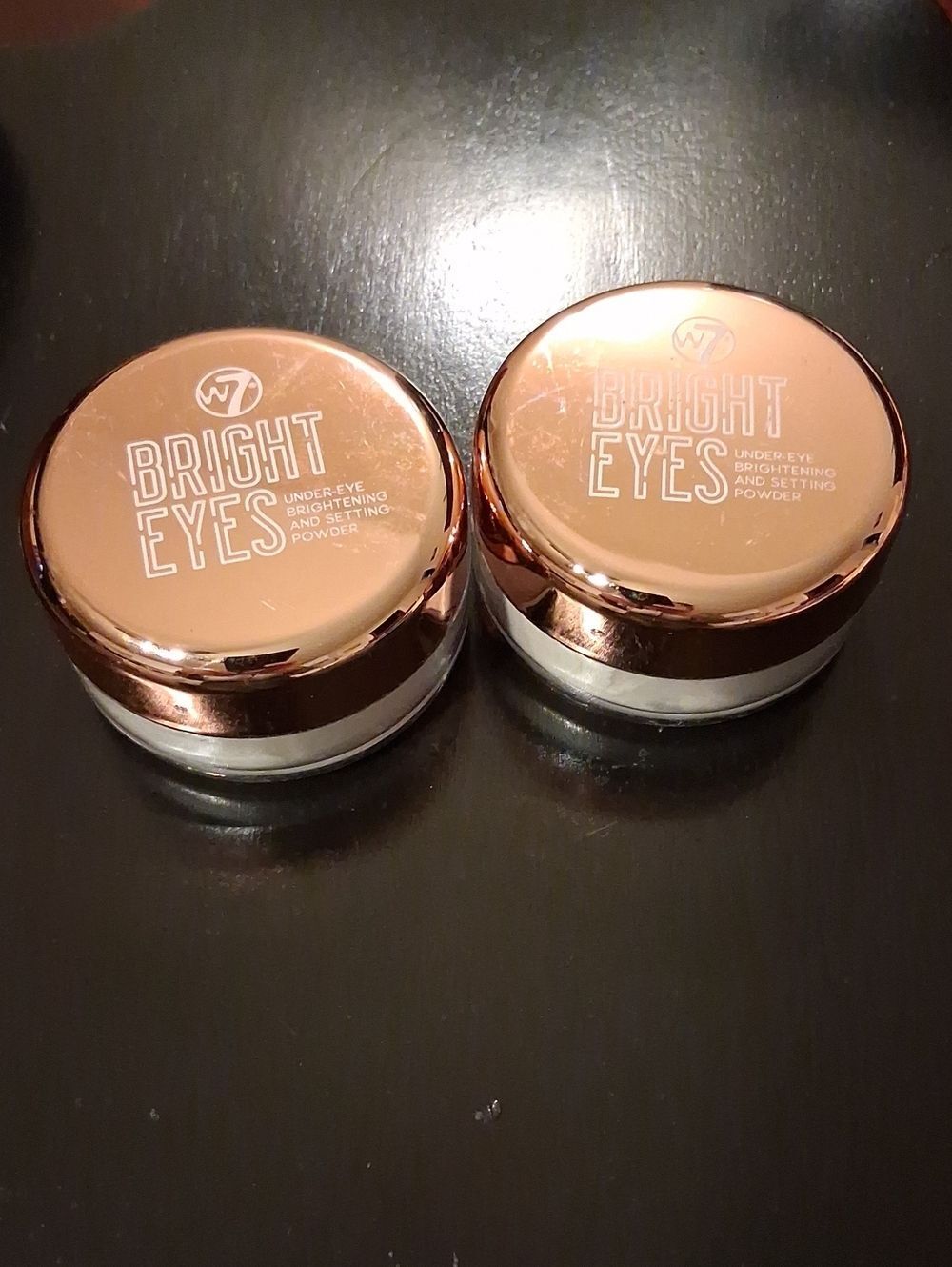 W7 Bright Eyes Under Eye Brighting And Setting Powder 2 New Unopened